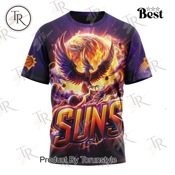 NBA Phoenix Suns Special Realistic Team Logo Design Hoodie