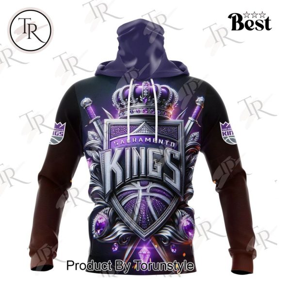 NBA Sacramento Kings Special Realistic Team Logo Design Hoodie