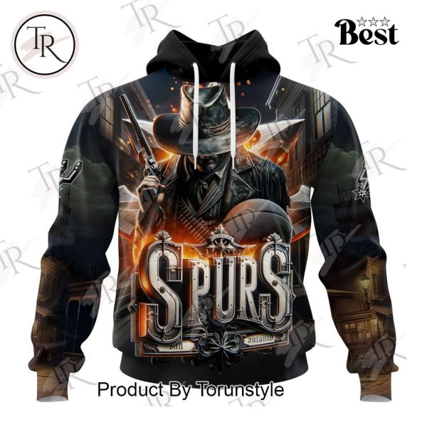 NBA San Antonio Spurs Special Realistic Team Logo Design Hoodie