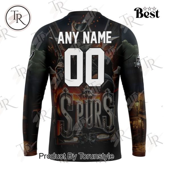 NBA San Antonio Spurs Special Realistic Team Logo Design Hoodie