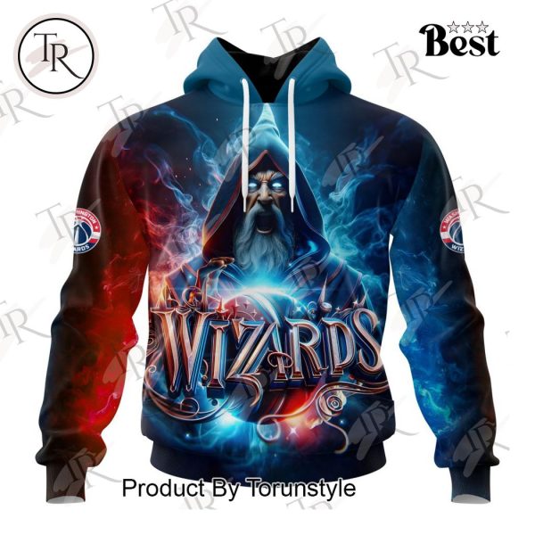 NBA Washington Wizards Special Realistic Team Logo Design Hoodie