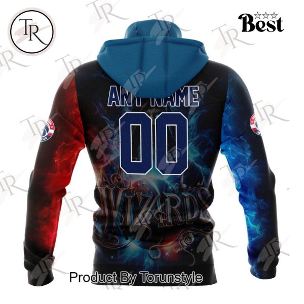 NBA Washington Wizards Special Realistic Team Logo Design Hoodie