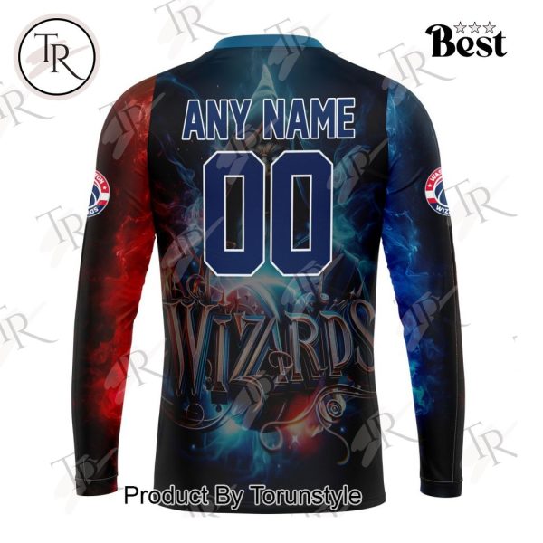 NBA Washington Wizards Special Realistic Team Logo Design Hoodie