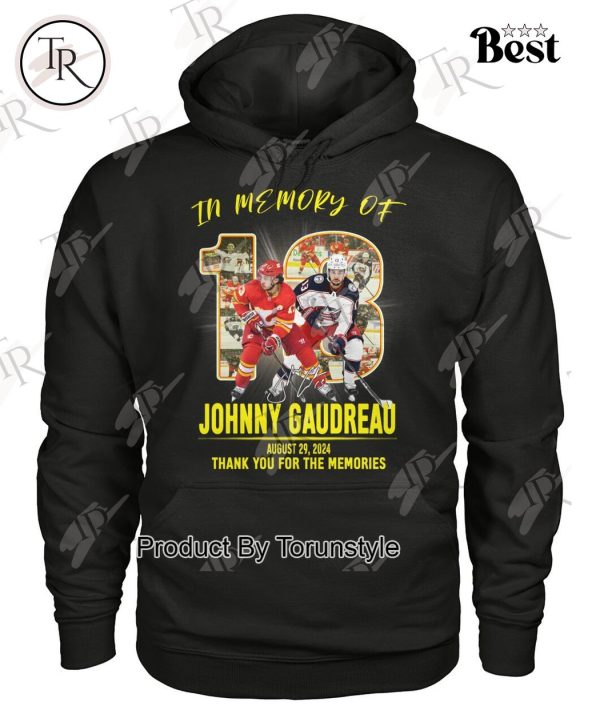 In Memory Of Johnny Gaudreau August 29, 2024 Thank You For The Memories T-Shirt