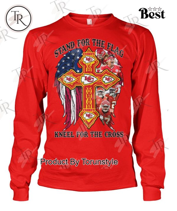 Kansas City Chiefs Stand For The Flag Kneel For The Cross T-Shirt