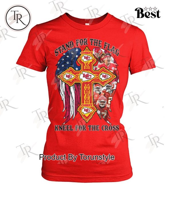 Kansas City Chiefs Stand For The Flag Kneel For The Cross T-Shirt