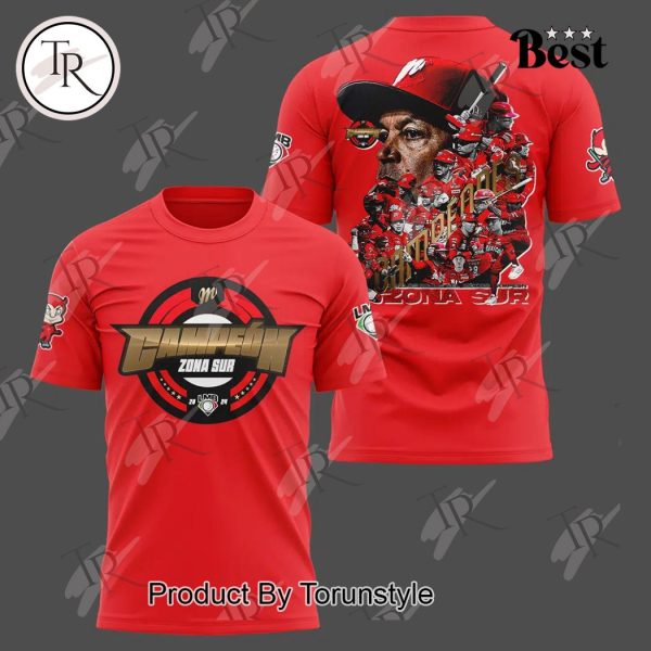 Diablos Rojos del Mexico LMB Campeones Zona Sur T-Shirt – Red