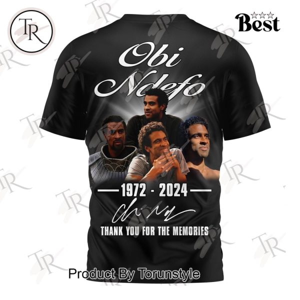 Obi Ndefo 1972-2024 Thank You For The Memories T-Shirt