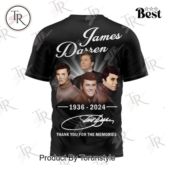 James Darren 1936-2024 Signature Thank You For The Memories T-Shirt