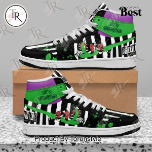 Beetlejuice Beetlejuice It’s Showtime Jordan 1, High Top