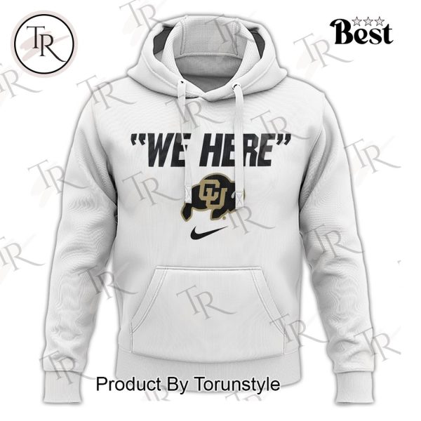 Colorado Buffaloes Coach Prime We Here Hoodie, Cap