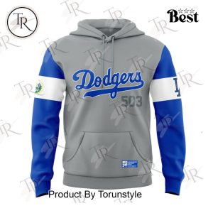 Los Angeles Dodgers Salvadoran Heritage Night Salvador Hoodie, Longpants, Cap