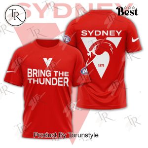 Sydney Swans 2024 Bring The Thunder Finals T-Shirt