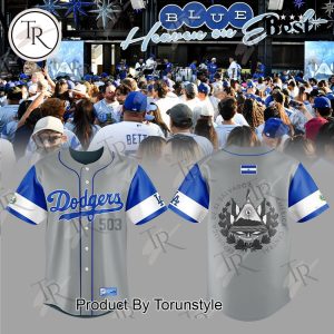 Los Angeles Dodgers Salvadoran Heritage Night Salvador Baseball Jersey