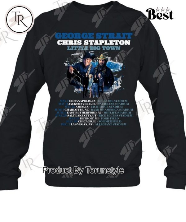 George Strait Chris Stapleton Little Big Town T-Shirt