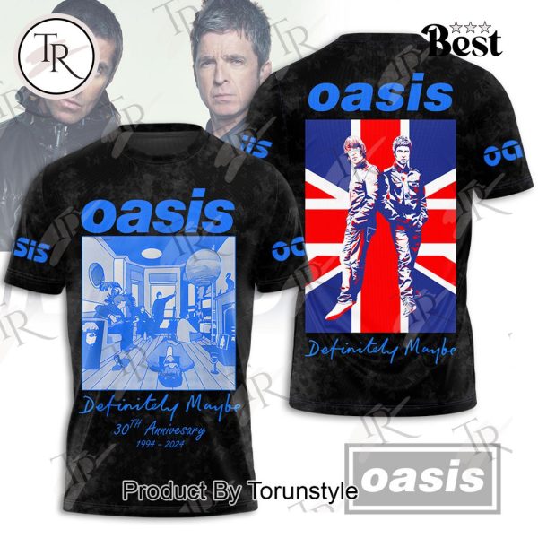 Oasis Band Definitely Maybe 30th Anniversary 1994-2024 T-Shirt