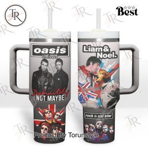 Oasis Live 2025 Definitely Maybe Liam & Noel 40oz Tumbler