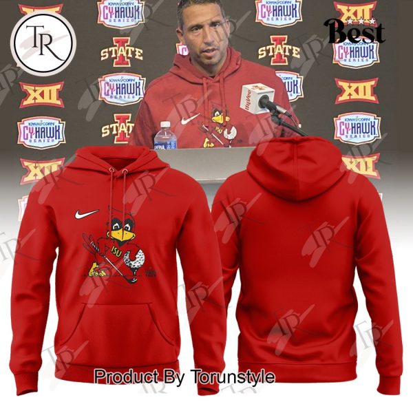 Iowa State Golf Logo 2025 Season Hoodie – Red