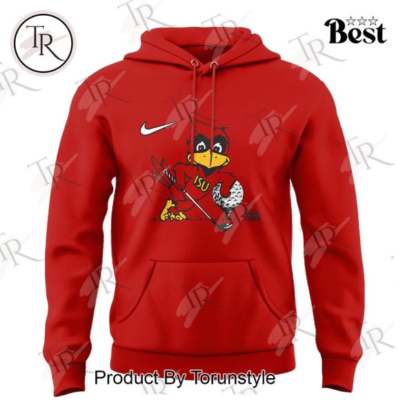 Iowa State Golf Logo 2025 Season Hoodie – Red