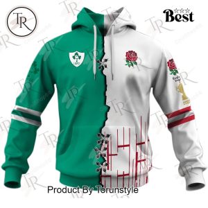 Red Roses England Rugby x Ireland Rugby Hoodie