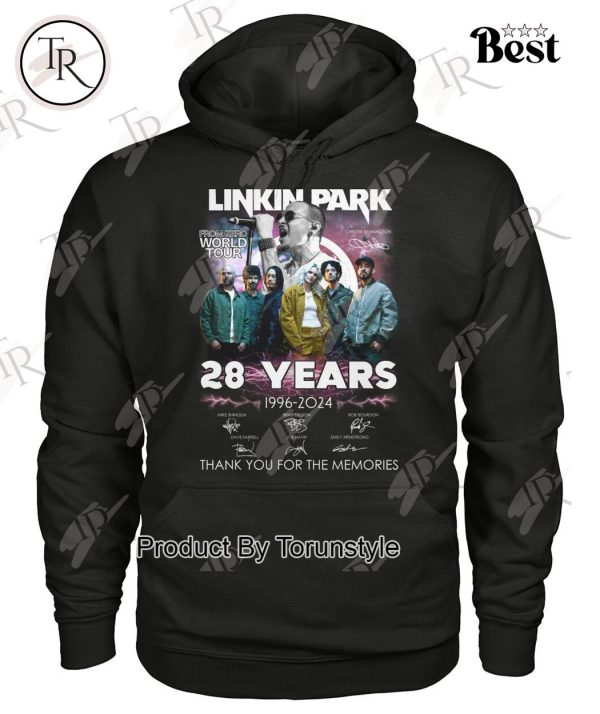 Linkin Park From Zero World Tour 28 Years 1996-2024 Thank You For The Memories T-Shirt