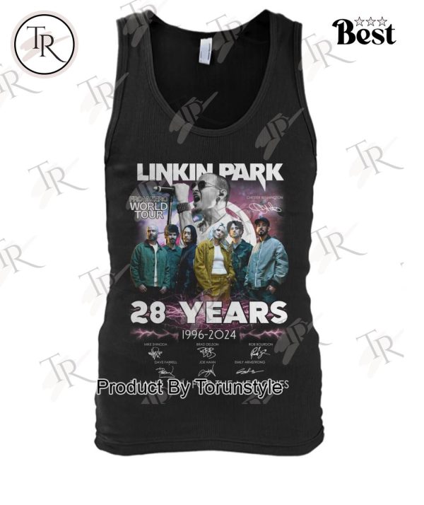 Linkin Park From Zero World Tour 28 Years 1996-2024 Thank You For The Memories T-Shirt