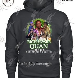 Rich Homie Quan 1989-2024 Thank You For The Memories T-Shirt