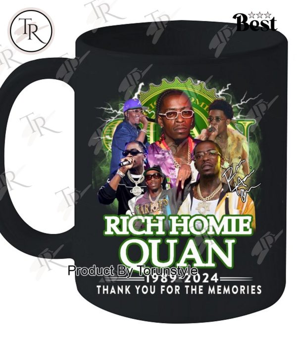 Rich Homie Quan 1989-2024 Thank You For The Memories T-Shirt