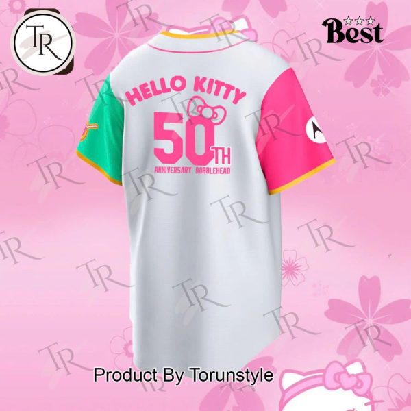 San Diego Padres Celebrate Hello Kitty’s 50th Anniversary Baseball Jersey