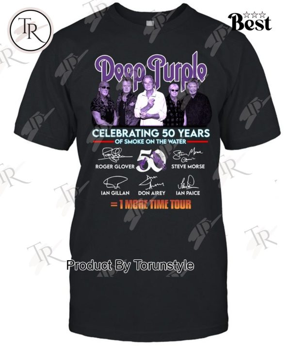 Deep Purple Celebrating 50 Years Of Smoke On The Water One More Time Tour T-Shirt