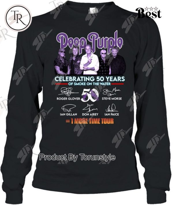 Deep Purple Celebrating 50 Years Of Smoke On The Water One More Time Tour T-Shirt