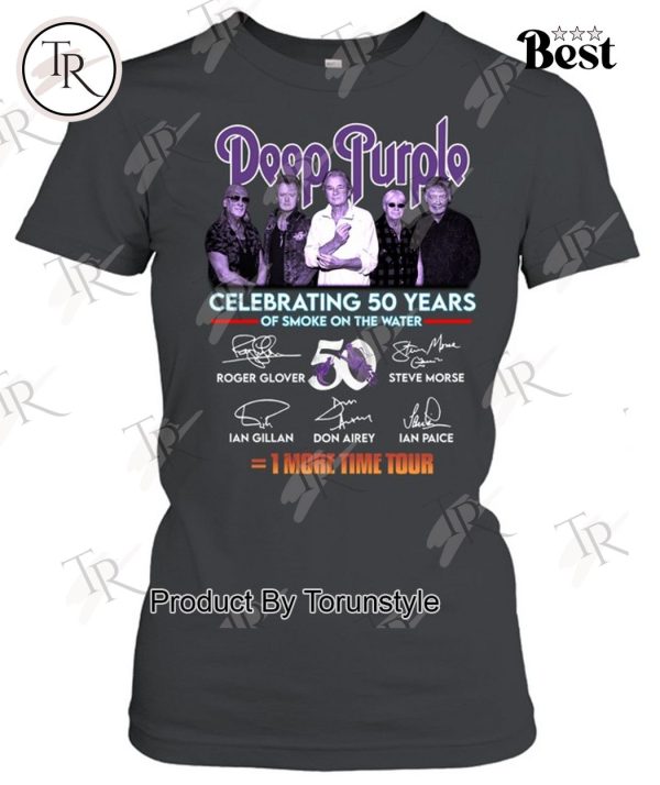 Deep Purple Celebrating 50 Years Of Smoke On The Water One More Time Tour T-Shirt