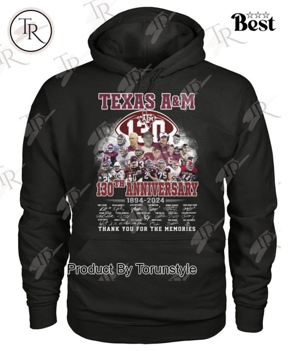 Texas A&M 130th Anniversary 1984-2024 Thank You For The Memories T-Shirt