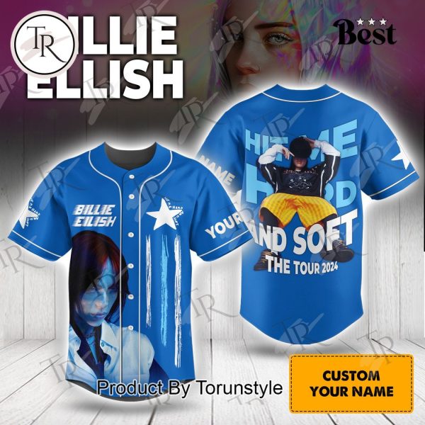 Billie Eilish Hit Me Hard and Soft The Tour 2024 Custom Baseball Jersey