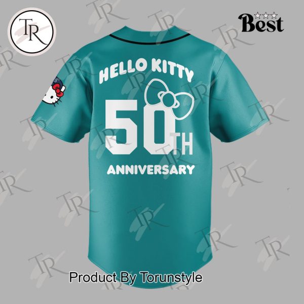 Seattle Mariners Hello Kitty 50th Anniversary Baseball Jersey