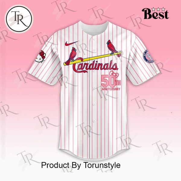 St. Louis Cardinals x Hello Kitty Night Sept 19 50th Anniversary Baseball Jersey