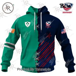 USA Rugby Eagles x Ireland Rugby Hoodie