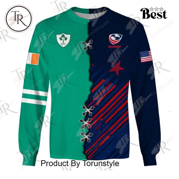 USA Rugby Eagles x Ireland Rugby Hoodie