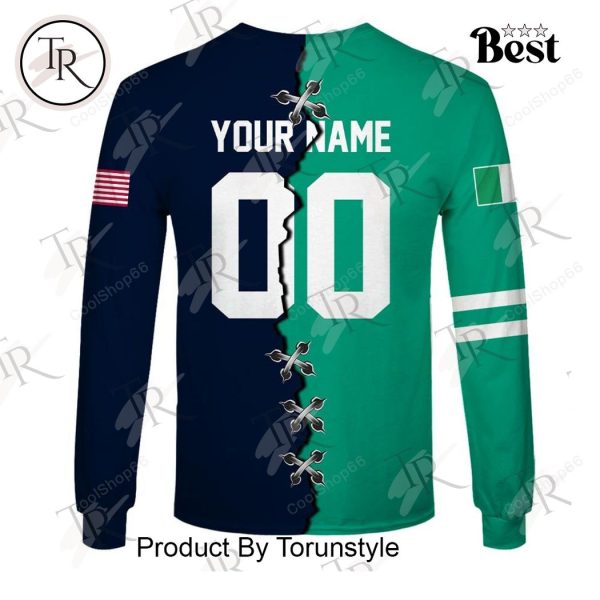 USA Rugby Eagles x Ireland Rugby Hoodie