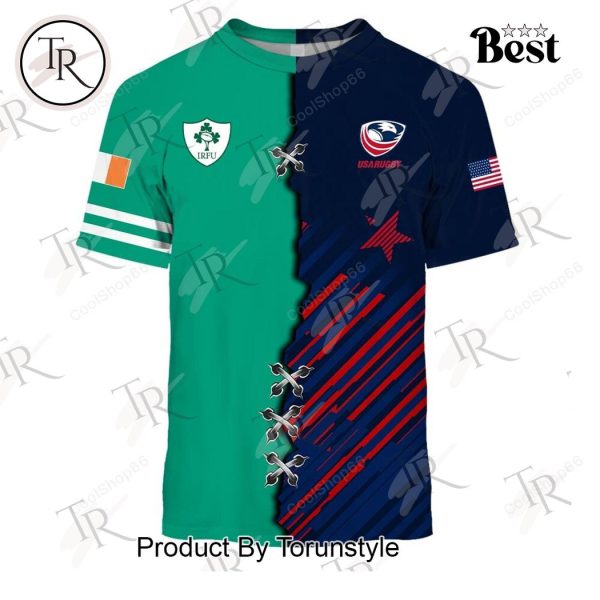 USA Rugby Eagles x Ireland Rugby Hoodie