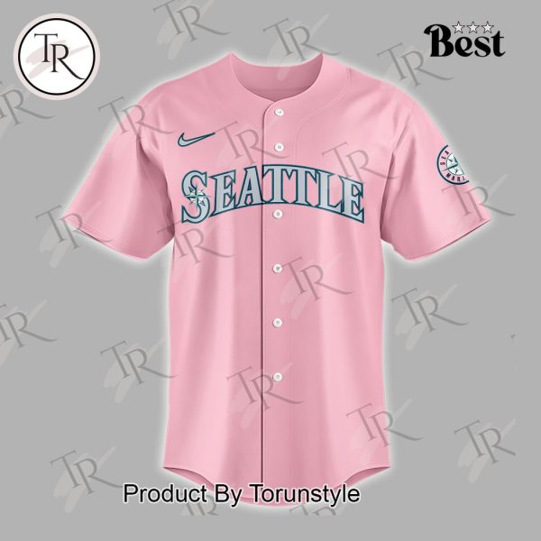 Seattle Mariners x Hello Kitty Night September 10th Baseball Jersey – Pink