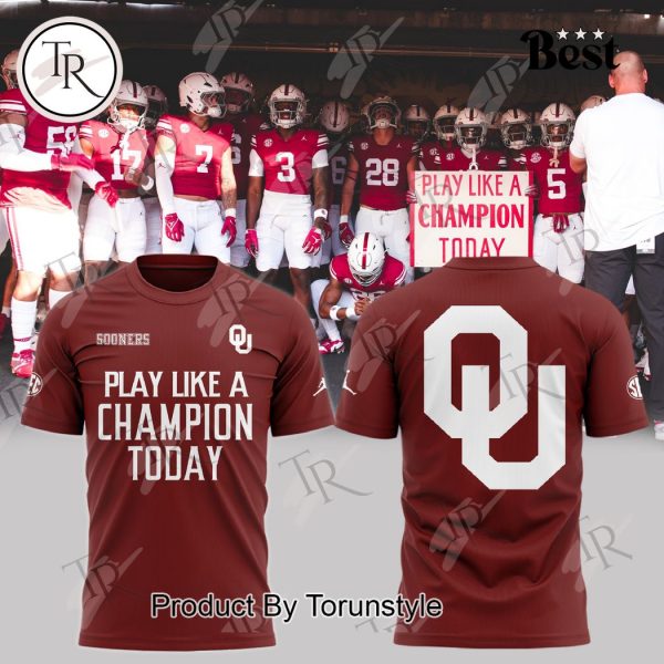 Oklahoma Sooners Play Like A Champion Today Hoodie