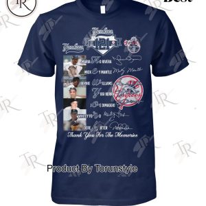 New York Yankees 121 Years Of 1903-2024 Thank You For The Memories T-Shirt