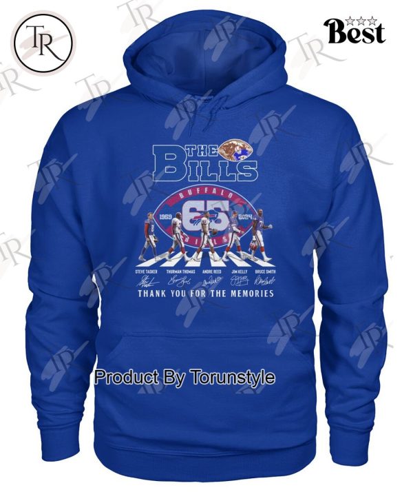 The Bills 65 Years Of 1959-2024 Thank You For The Memories T-Shirt