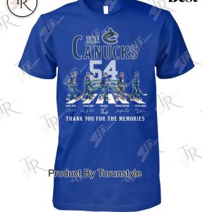 The Canucks 54 Years Of 1970-2024 Thank You For The Memories T-Shirt