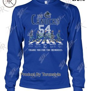 The Canucks 54 Years Of 1970-2024 Thank You For The Memories T-Shirt