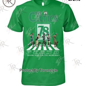 The Celtics 78 Years Of 1968-2024 Boston Celtics Thank You For The Memories T-Shirt