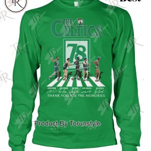 The Celtics 78 Years Of 1968-2024 Boston Celtics Thank You For The Memories T-Shirt