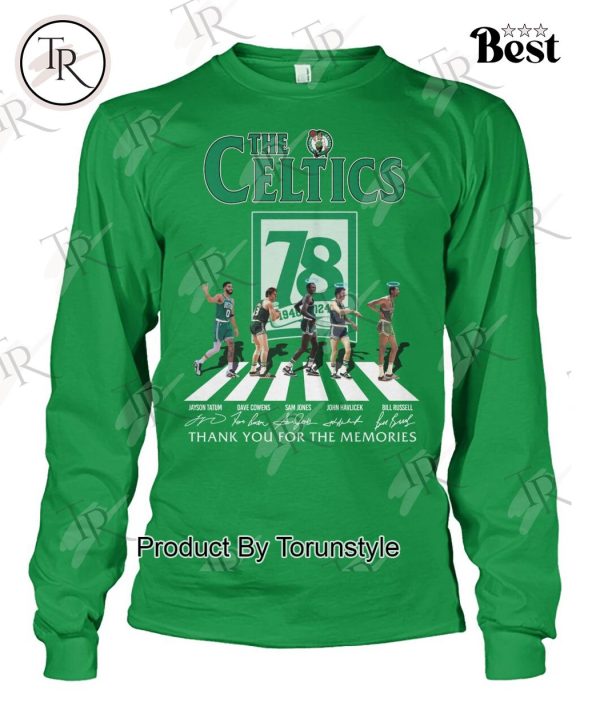 The Celtics 78 Years Of 1968-2024 Boston Celtics Thank You For The Memories T-Shirt