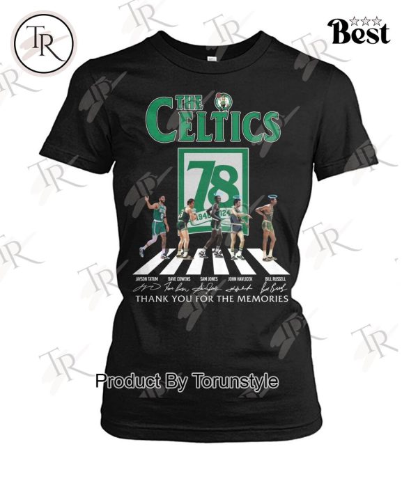 The Celtics 78 Years Of 1968-2024 Boston Celtics Thank You For The Memories T-Shirt